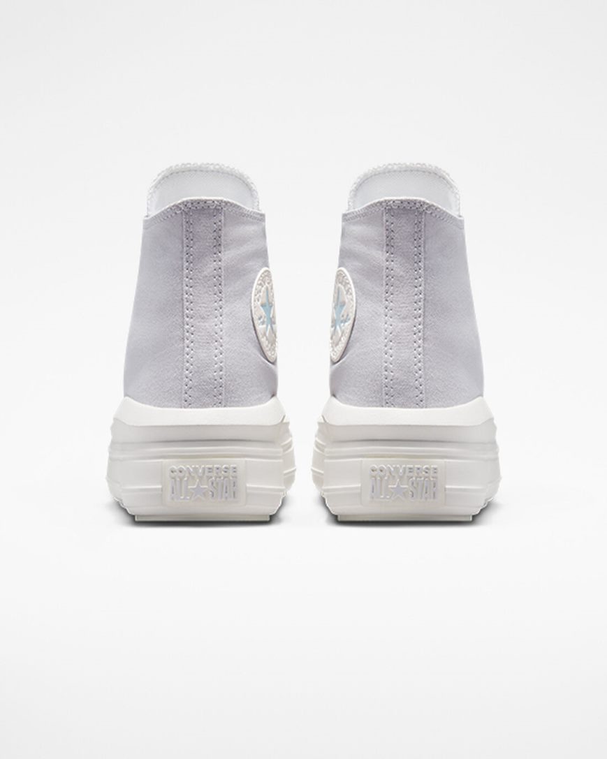 Women's Converse Chuck Taylor All Star Move High Top Platform Shoes Purple / White | AU 94610R